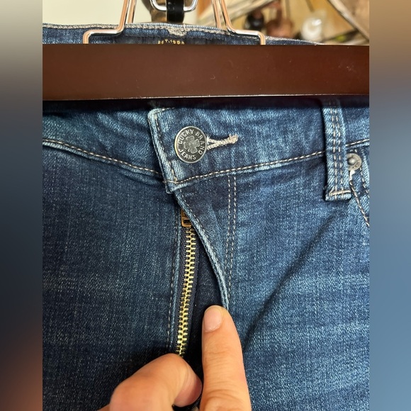 Lucky Brand Bridgette skinny jeans size 6 frayed bottoms - Picture 2 of 11